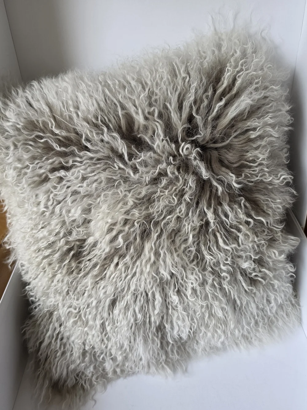 Tibetan Fur Sheepskin Throw Pillow